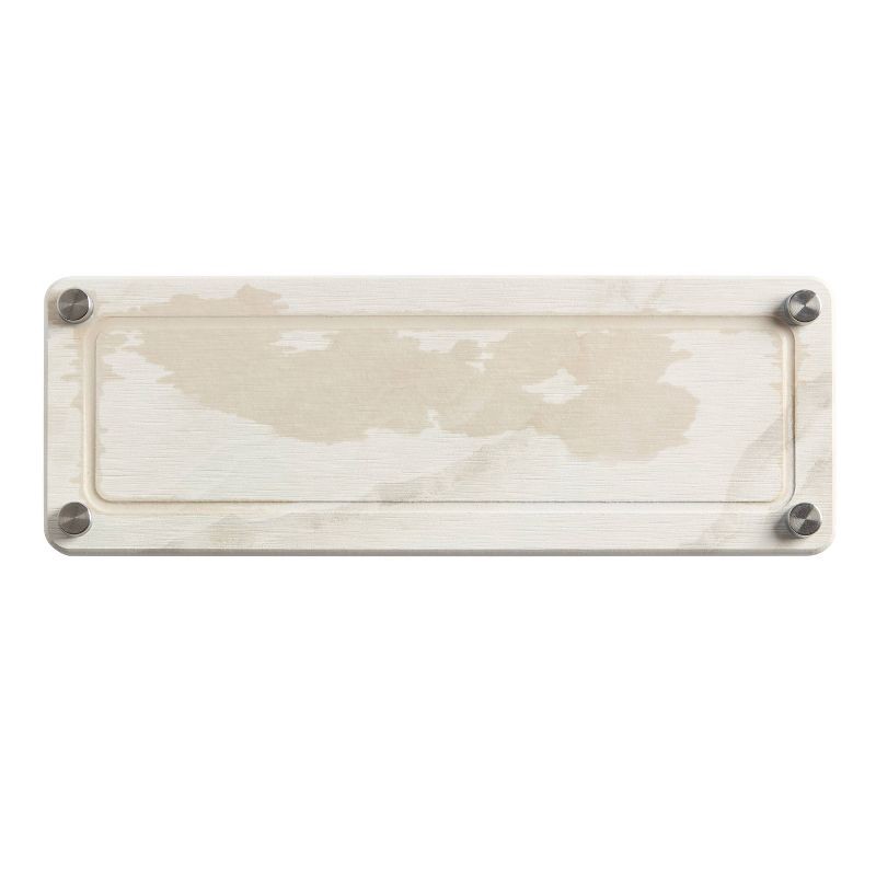 slide 4 of 5, Distributed by Vendor 4"x11" Diatomaceous Stone Bath Tray with Carved Metal Feet Marble, 1 ct