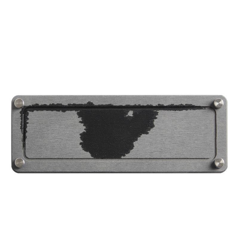 slide 4 of 5, Distributed by Vendor 4"x11" Diatomaceous Stone Bath Tray with Carved Metal Feet Graphite Gray, 1 ct