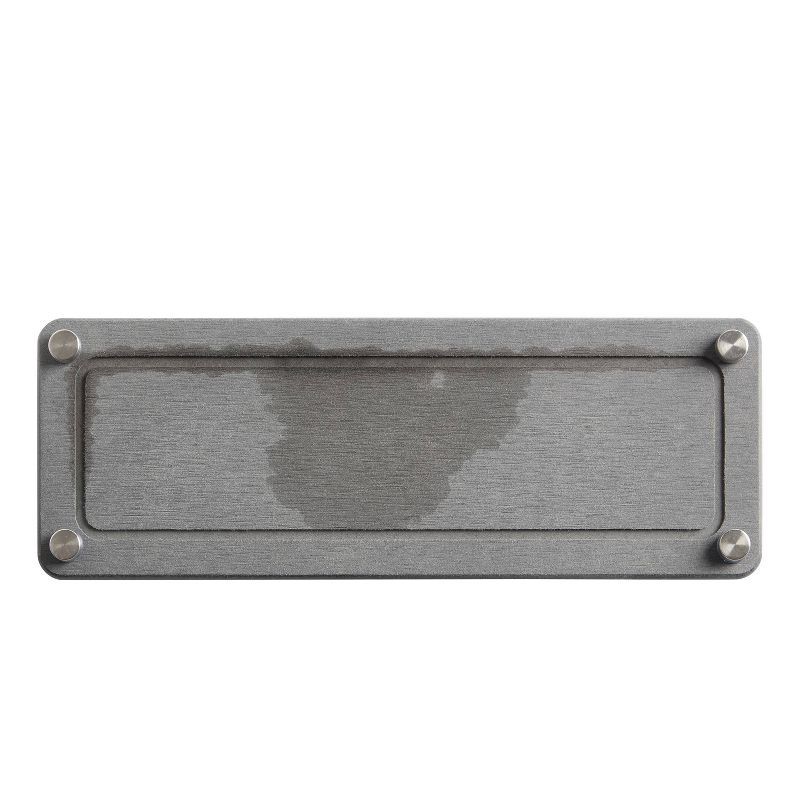 slide 5 of 5, Distributed by Vendor 4"x11" Diatomaceous Stone Bath Tray with Carved Metal Feet Graphite Gray, 1 ct