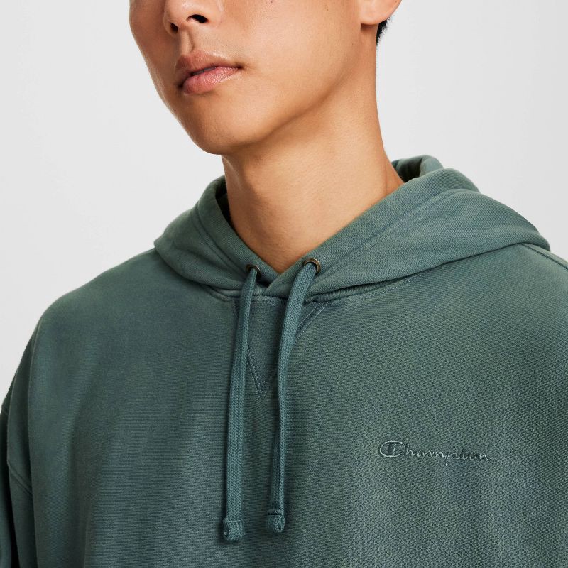 slide 4 of 7, Champion Men's Washed Hoodie - Dark Forest M, 1 ct