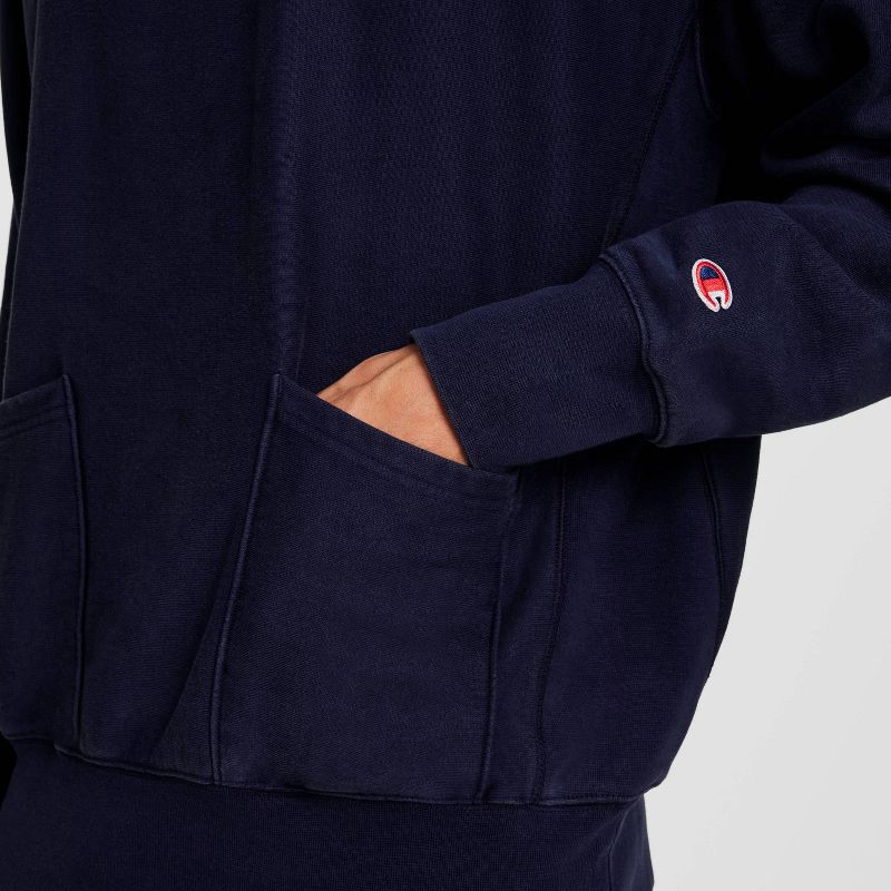 slide 5 of 9, Champion Men's Washed Hoodie - Navy Blue XL, 1 ct