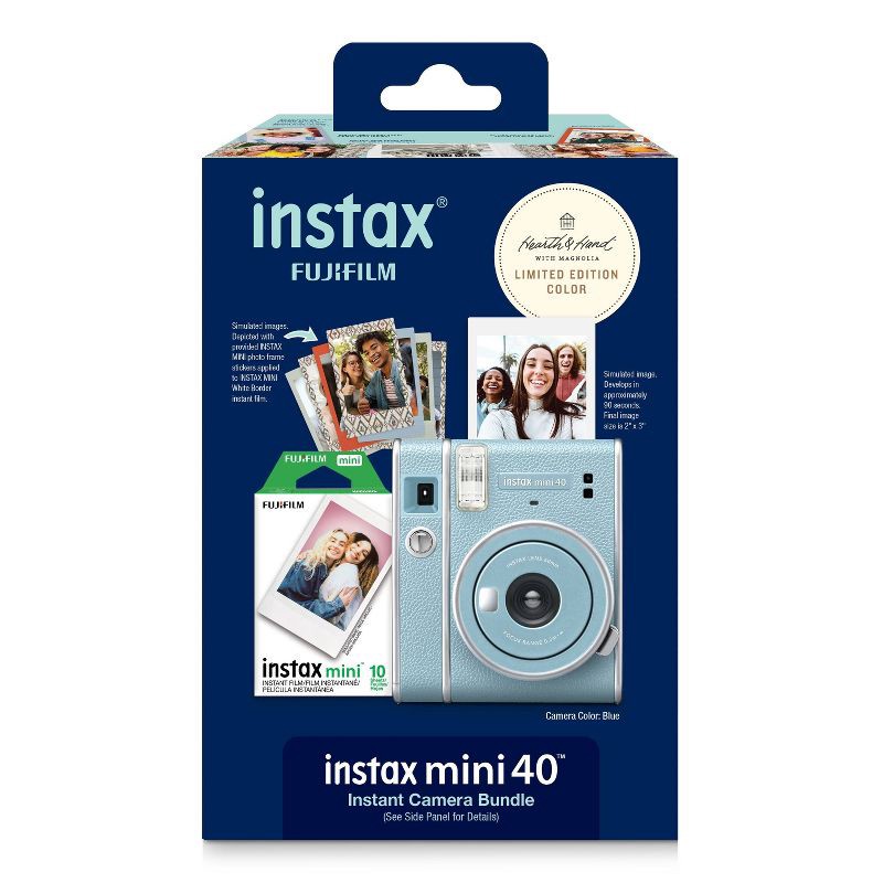 slide 3 of 4, Fujifilm instax mini 40 Bundle Blue - Hearth & Hand with Magnolia, 1 ct