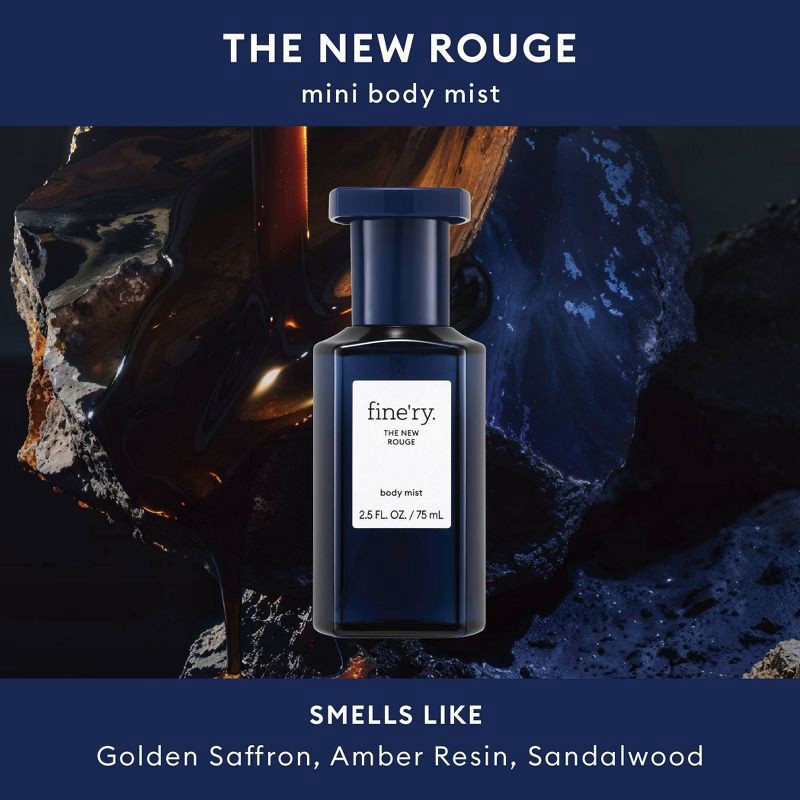 slide 2 of 3, fine'ry. Women's Mini Body Mist - The New Rouge - 2.5 fl oz, 2.5 fl oz