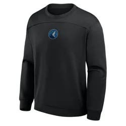 NBA Minnesota Timberwolves Men's Black Poly Fleece Sweatshirt - S