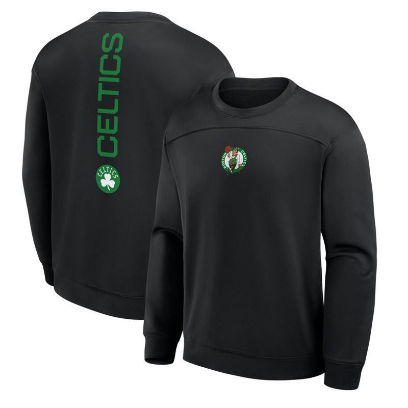 slide 3 of 3, NBA Boston Celtics Men's Black Poly Fleece Sweatshirt - L, 1 ct