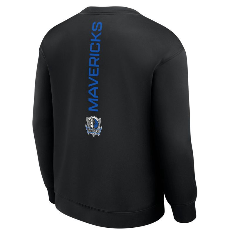slide 2 of 3, NBA Dallas Mavericks Men's Black Poly Fleece Sweatshirt - L, 1 ct