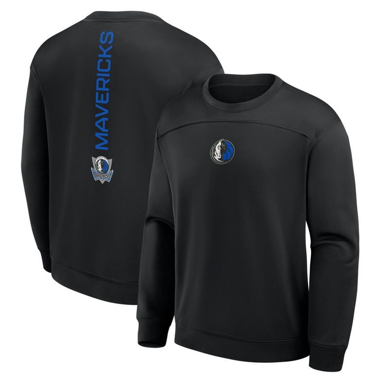 slide 3 of 3, NBA Dallas Mavericks Men's Black Poly Fleece Sweatshirt - L, 1 ct