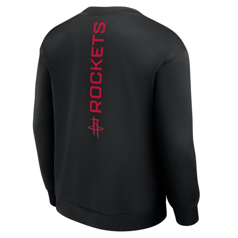 slide 2 of 3, NBA Houston Rockets Men's Black Poly Fleece Sweatshirt - L, 1 ct