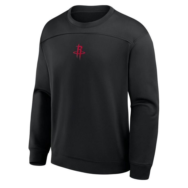 slide 1 of 3, NBA Houston Rockets Men's Black Poly Fleece Sweatshirt - L, 1 ct