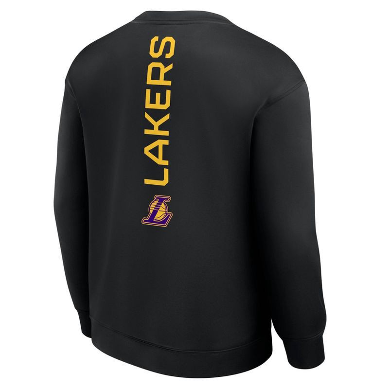 slide 2 of 3, NBA Los Angeles Lakers Men's Black Poly Fleece Sweatshirt - L, 1 ct