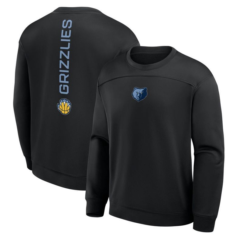 slide 3 of 3, NBA Memphis Grizzlies Men's Black Poly Fleece Sweatshirt - L, 1 ct
