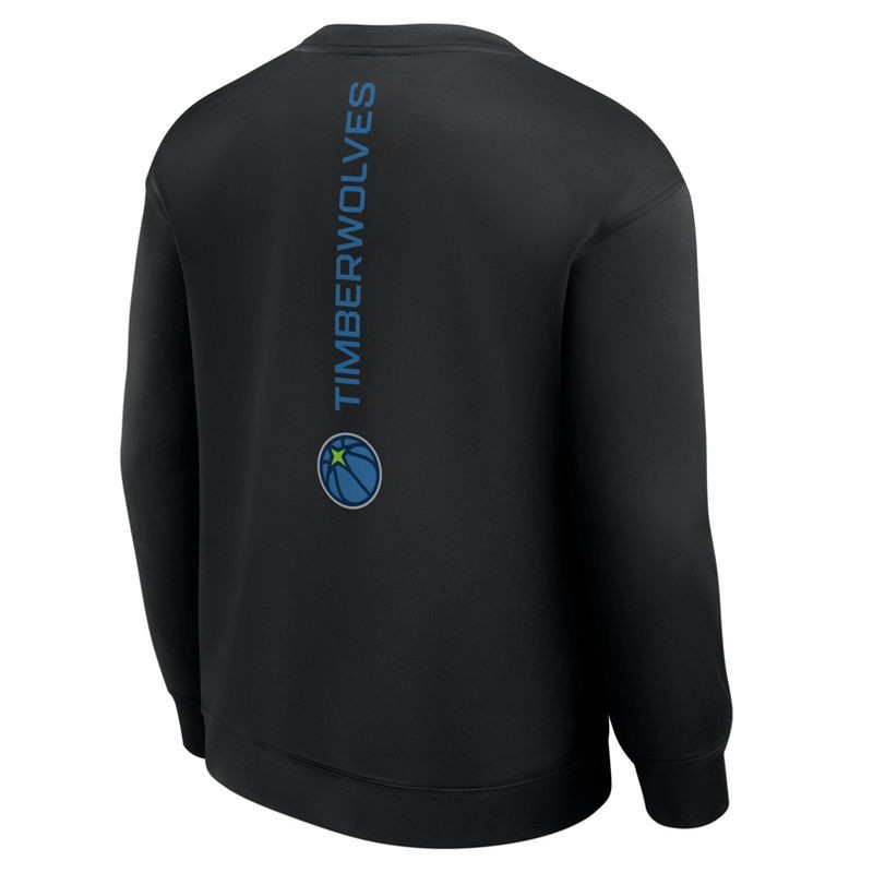 slide 2 of 3, NBA Minnesota Timberwolves Men's Black Poly Fleece Sweatshirt - L, 1 ct