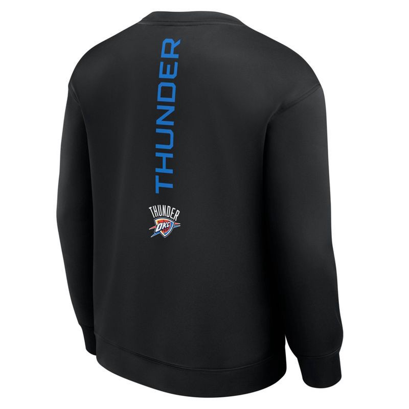 slide 2 of 3, NBA Oklahoma City Thunder Men's Black Poly Fleece Sweatshirt - L, 1 ct