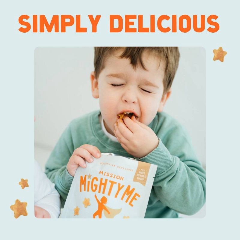 slide 5 of 10, Mission MightyMe Nutty Puffs Baby Snacks - Organic Peanut Butter with Strawberry - 1.5oz, 1.5 oz