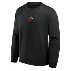NBA Miami Heat Men's Black Poly Fleece Sweatshirt - XL