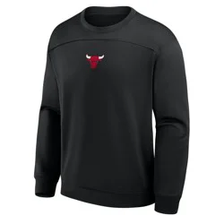 NBA Chicago Bulls Men's Black Poly Fleece Sweatshirt - XXL