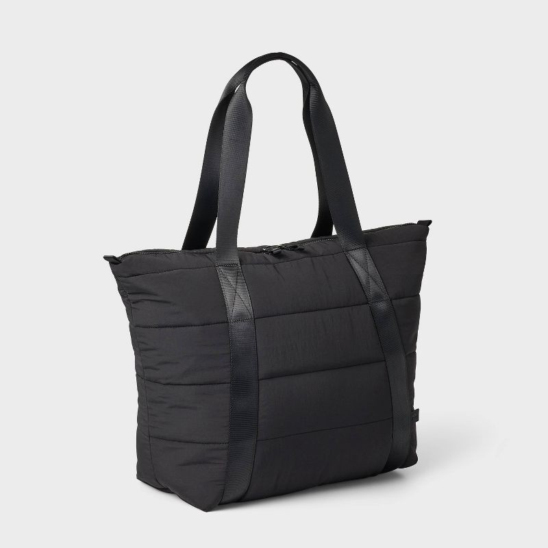 slide 2 of 4, Puffer Tote Bag - All in Motion™ Black, 1 ct