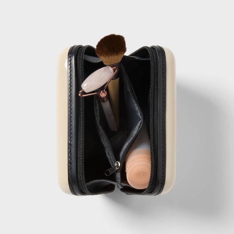 slide 2 of 3, Hardside Dopp Kit Case - Open Story™ Off-White, 1 ct