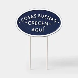 Metal "Cosas Buenas" Garden Sign - Threshold™