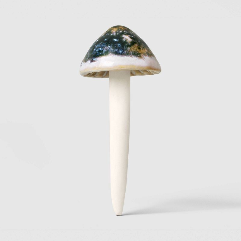 slide 5 of 5, 3pk Traditional Ceramic Mushroom Pot Stake - Threshold™, 3 ct