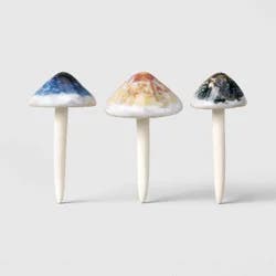 3pk Traditional Ceramic Mushroom Pot Stake - Threshold™