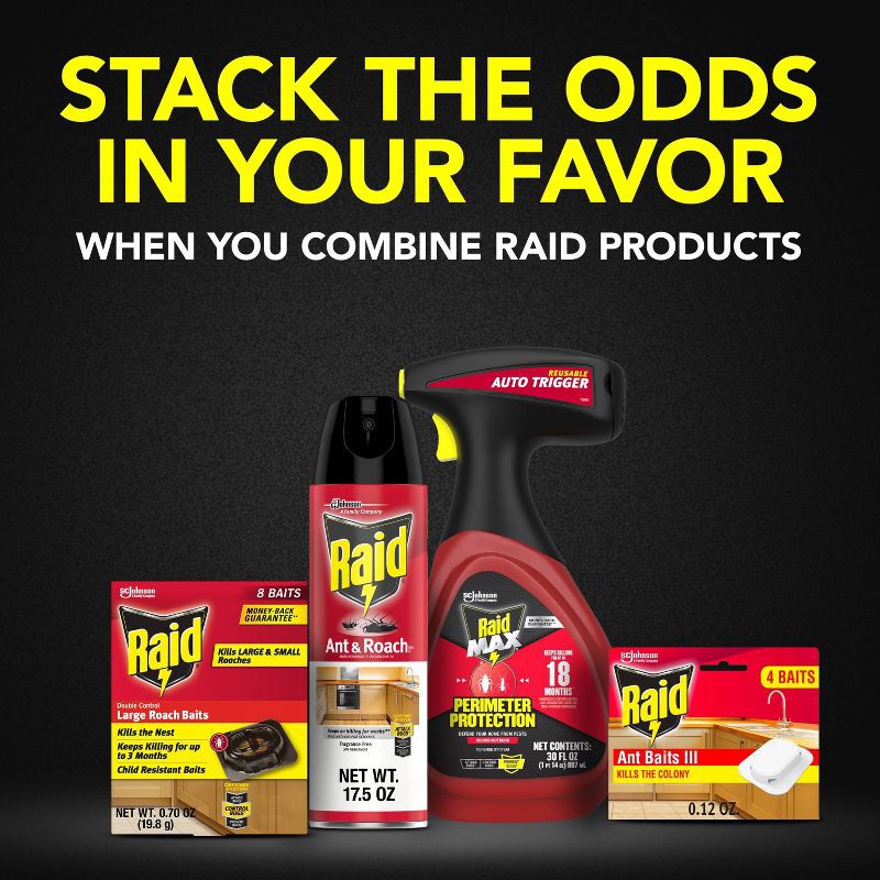 slide 9 of 13, Raid Roach Baits Double Control Large 8ct, 8 ct