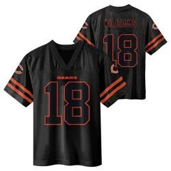 NFL Chicago Bears Caleb Williams Boys' Black Short Sleeve Jersey - L