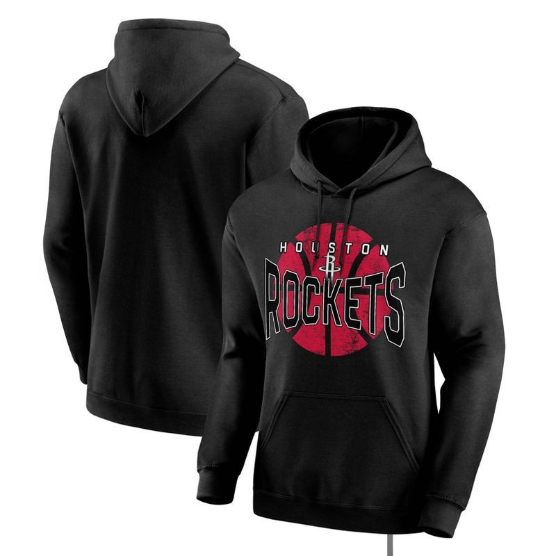 slide 3 of 3, NBA Houston Rockets Men's Black Hooded Sweatshirt - S, 1 ct
