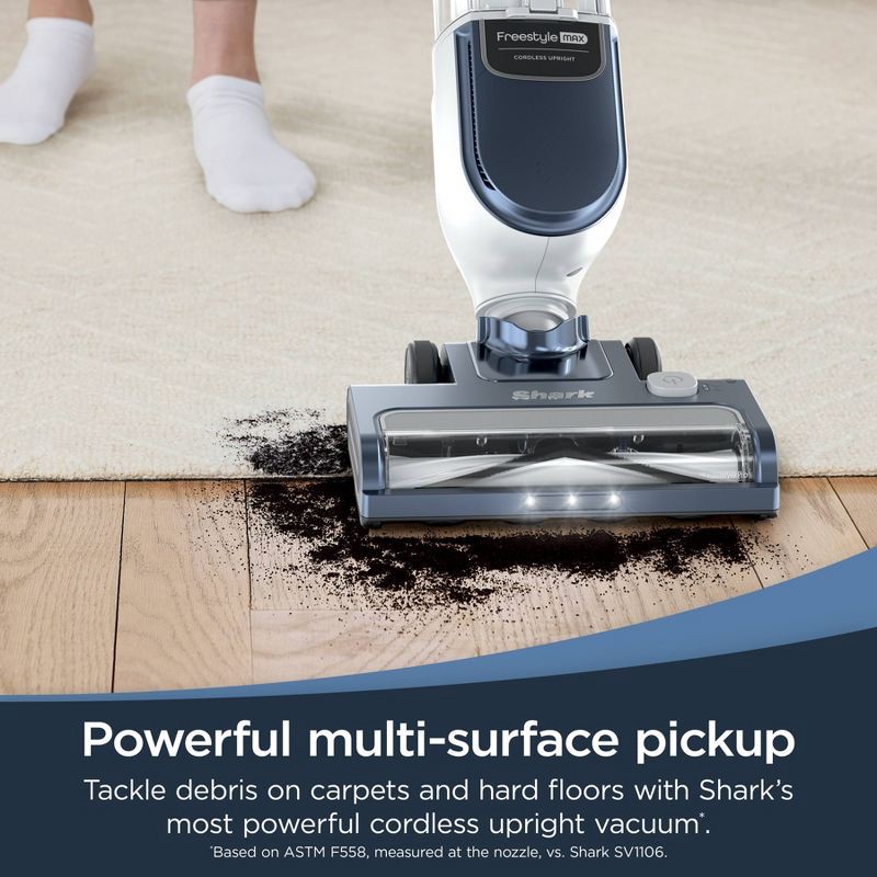 slide 4 of 9, Shark Freestyle Max Cordless Upright Vacuum, Multi-Surface Cleaning, Lightweight with Large Dust Cup SV2002, 1 ct