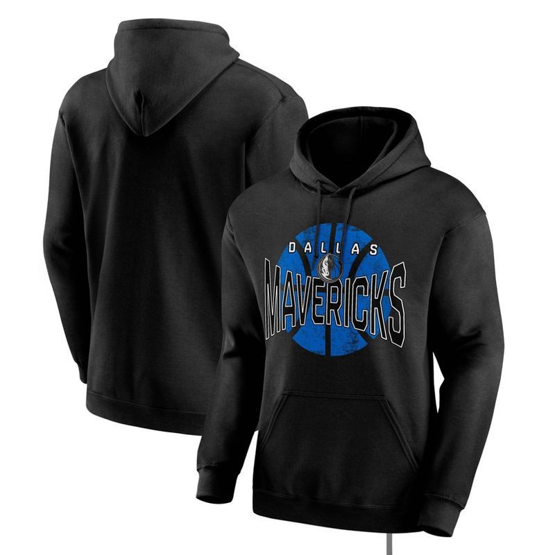 slide 3 of 3, NBA Dallas Mavericks Men's Black Hooded Sweatshirt - L, 1 ct