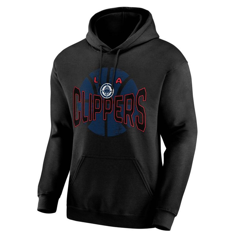 slide 1 of 3, NBA Los Angeles Clippers Men's Black Hooded Sweatshirt - L, 1 ct