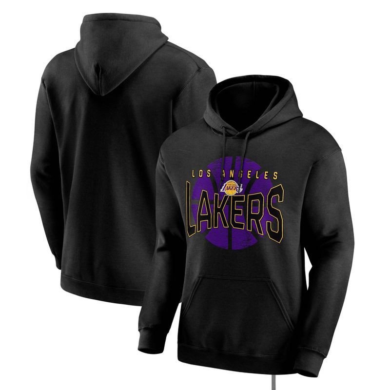 slide 3 of 3, NBA Los Angeles Lakers Men's Black Hooded Sweatshirt - L, 1 ct