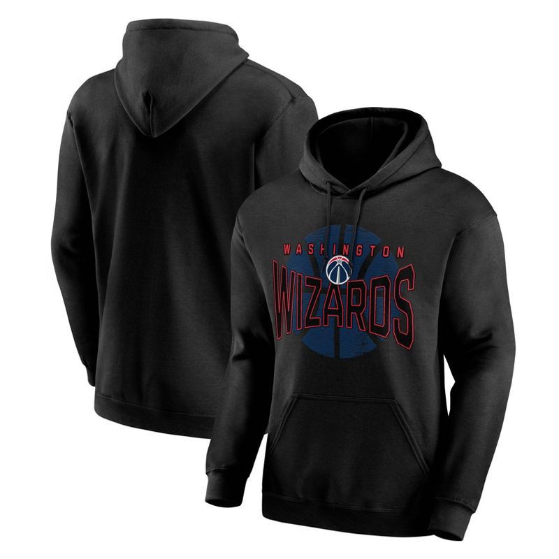 slide 3 of 3, NBA Washington Wizards Men's Black Hooded Sweatshirt - L, 1 ct