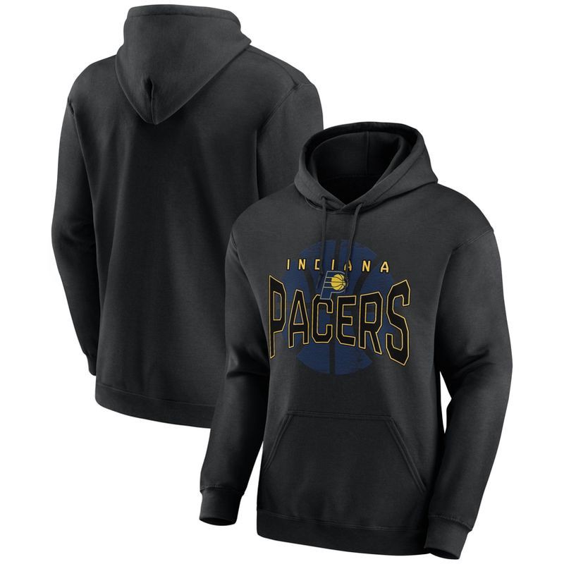slide 3 of 3, NBA Indiana Pacers Men's Black Hooded Sweatshirt - XXL, 1 ct