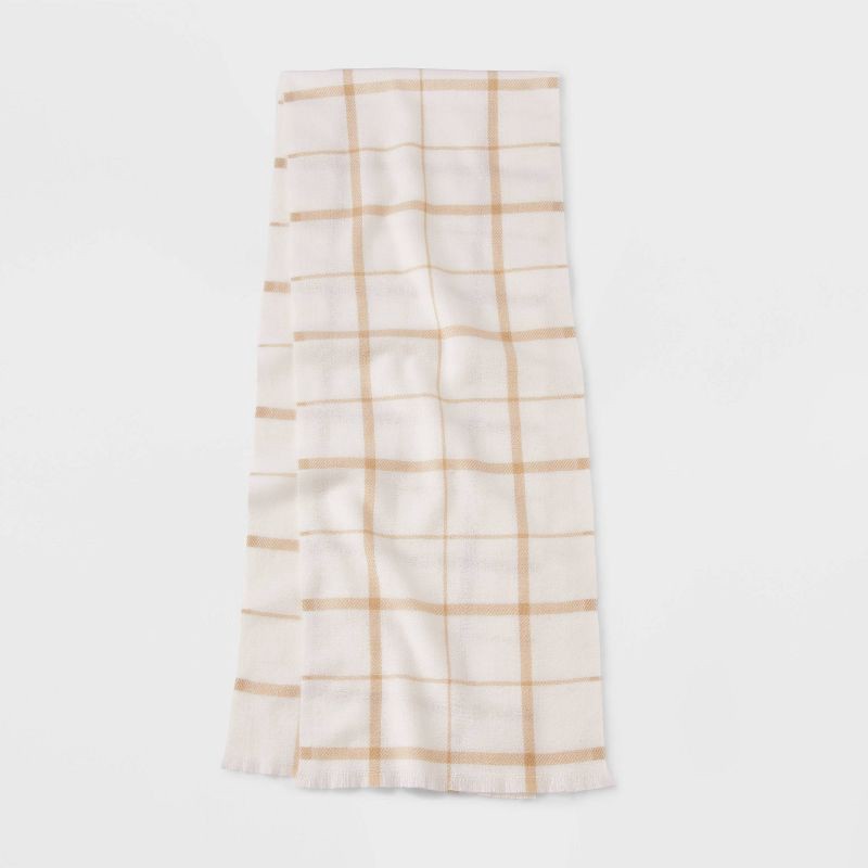 slide 2 of 3, Light Weight Woven Scarf - Universal Thread™ Beige, 1 ct