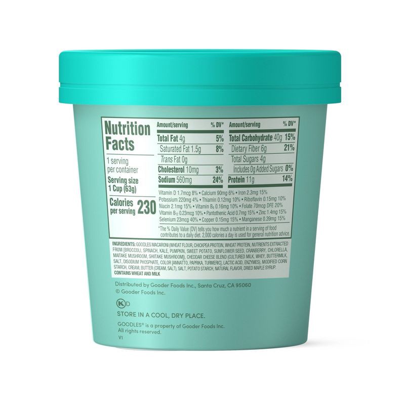 slide 2 of 5, Goodles Cheddy Mac Creamy Cheddar Protein Mac and Cheese Cup - 2.2oz, 2.2 oz