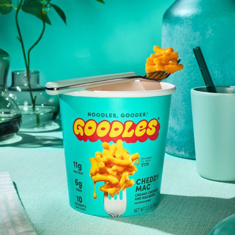 slide 4 of 5, Goodles Cheddy Mac Creamy Cheddar Protein Mac and Cheese Cup - 2.2oz, 2.2 oz