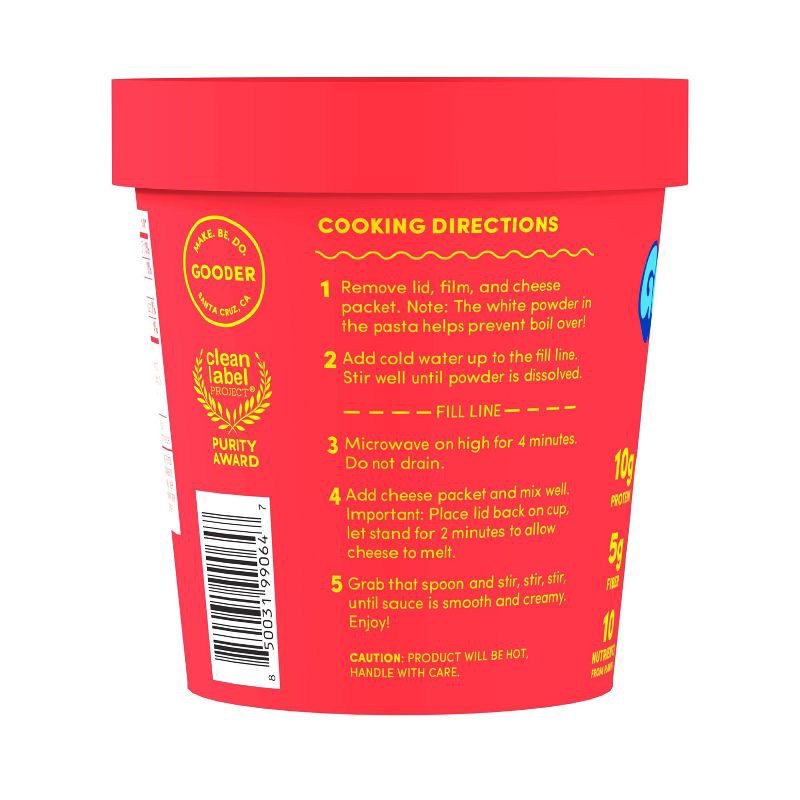 slide 3 of 5, Goodles Shella Good Aged White Cheddar Protein Mac and Cheese Cup - 2.1oz, 2.1 oz