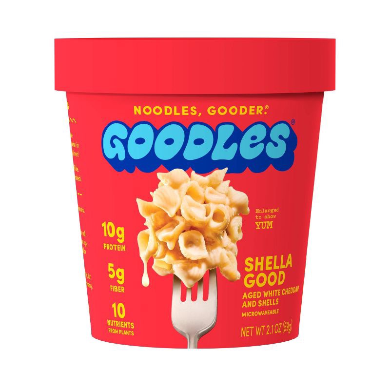 slide 1 of 5, Goodles Shella Good Aged White Cheddar Protein Mac and Cheese Cup - 2.1oz, 2.1 oz