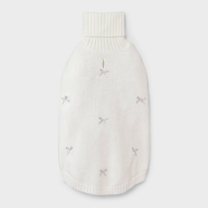 slide 2 of 5, Bows Dog Pullover Sweater - Boots & Barkley™ L, 1 ct