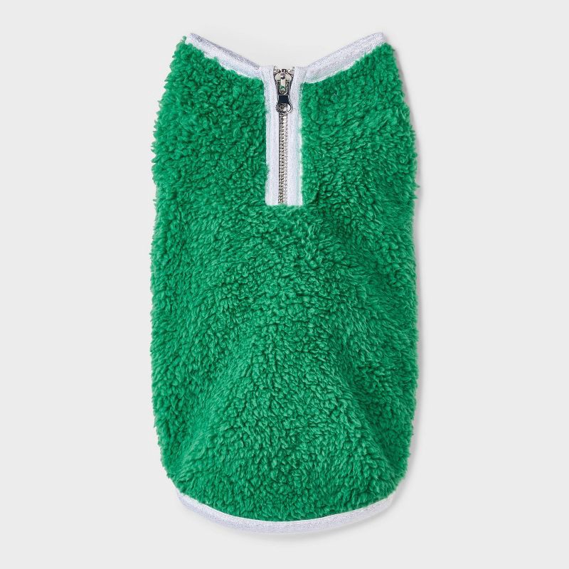 slide 2 of 5, Faux Shearling Dog and Cat Vest - Boots & Barkley™ Green XS, 1 ct