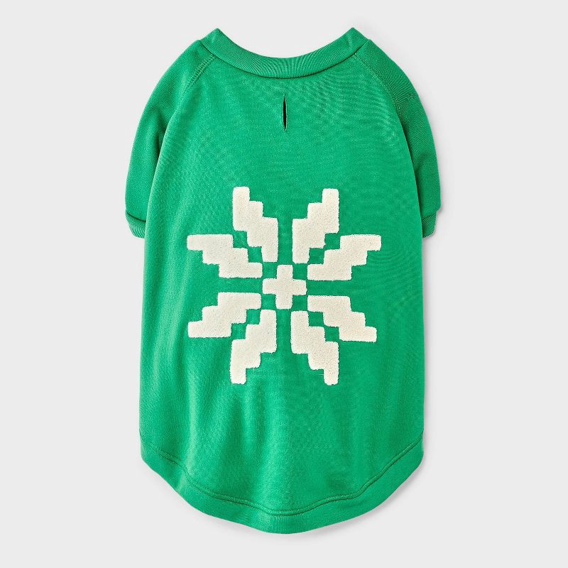 slide 2 of 6, Snowflake Dog Sweatshirt - Boots & Barkley™ L, 1 ct