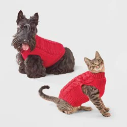 Cableknit Dog and Cat Sweater - Boots & Barkley™ S