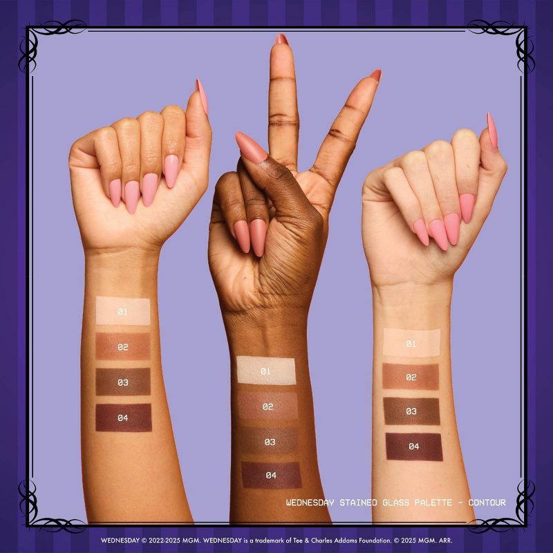 slide 9 of 9, NYX Professional Makeup Wednesday Stained Glass Contour Palette - 2.88oz, 2.88 oz