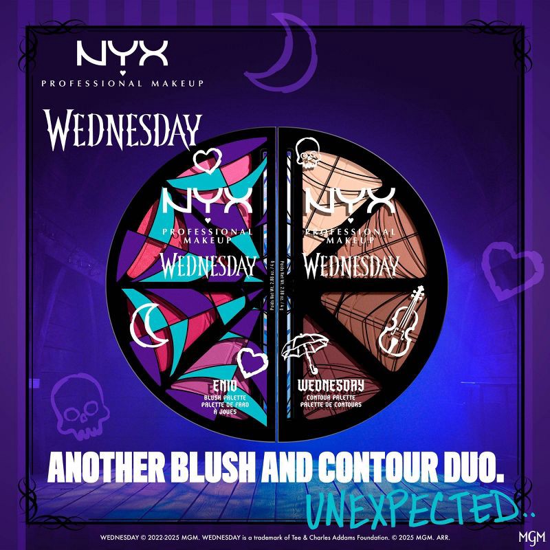 slide 4 of 9, NYX Professional Makeup Wednesday Stained Glass Contour Palette - 2.88oz, 2.88 oz