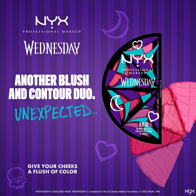 slide 8 of 9, NYX Professional Makeup Wednesday Stained Glass Blush Palette - 2.88oz, 2.88 oz