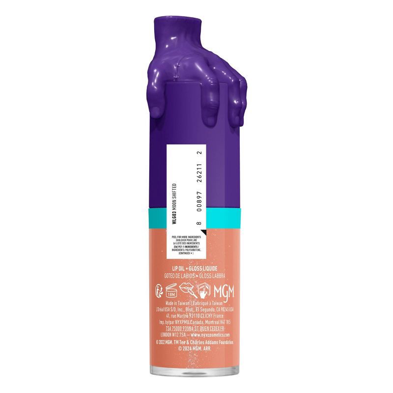 slide 10 of 10, NYX Professional Makeup Wednesday Color-Shifting Lip Oil - Moon Shifted - 0.16 fl oz, 0.16 fl oz