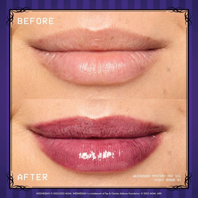 slide 4 of 10, NYX Professional Makeup Wednesday Color-Shifting Lip Oil - Nightshade - 0.16 fl oz, 0.16 fl oz