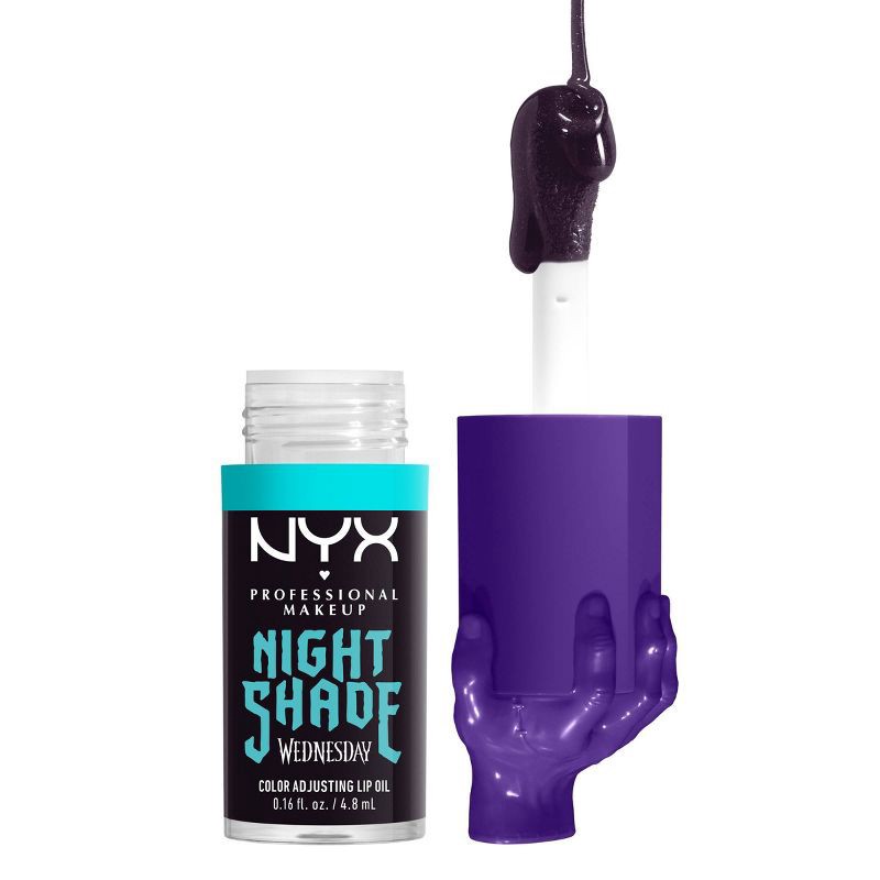 slide 8 of 10, NYX Professional Makeup Wednesday Color-Shifting Lip Oil - Nightshade - 0.16 fl oz, 0.16 fl oz