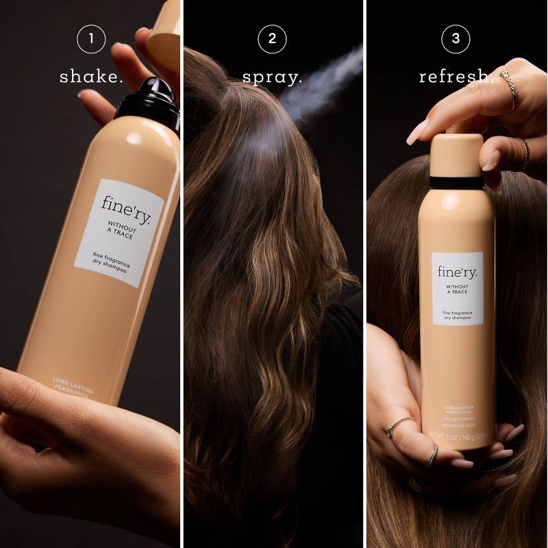 slide 5 of 9, fine'ry. Without a Trace Dry Shampoo - 5oz, 5 oz